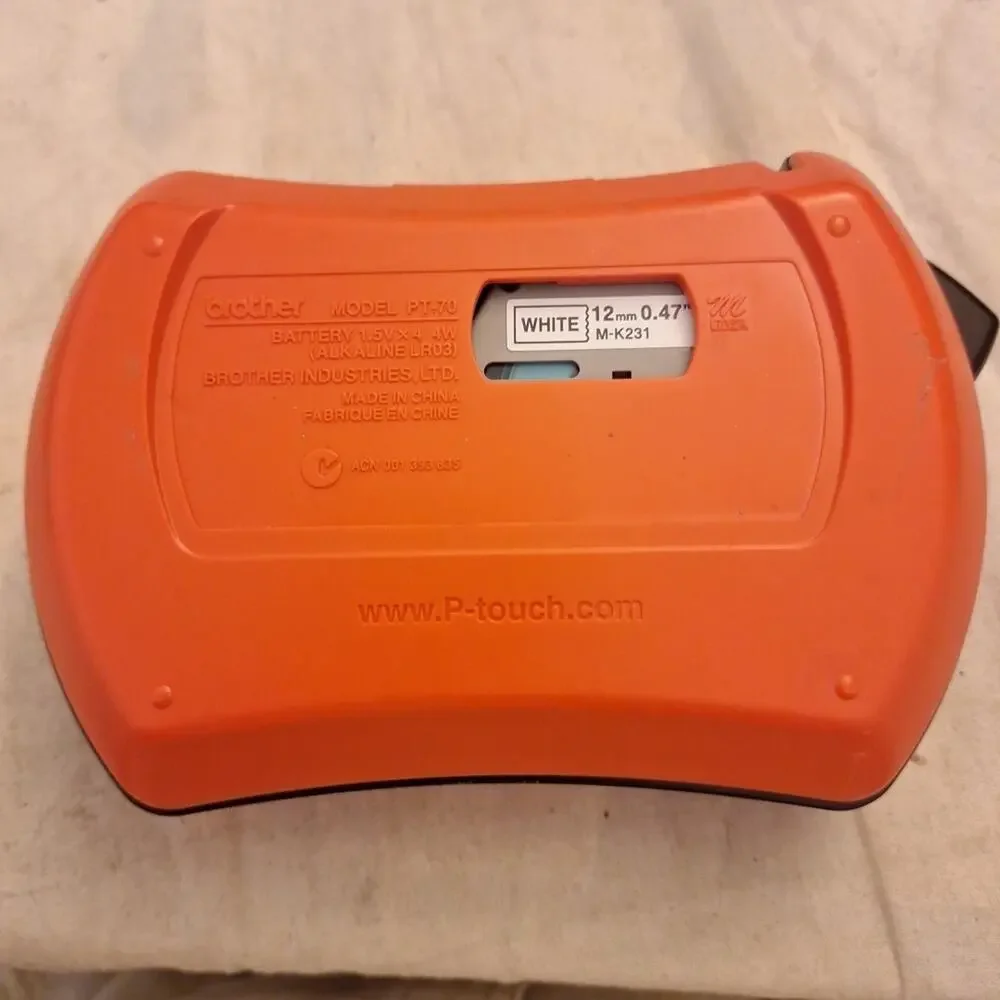 Brother PT-70 P-Touch Blue Electronic Handheld Labeling System Label Maker Tape